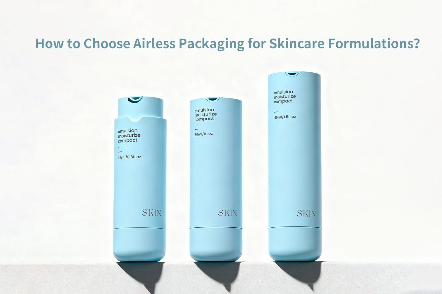 how to choose airless packaging for skincare formulations