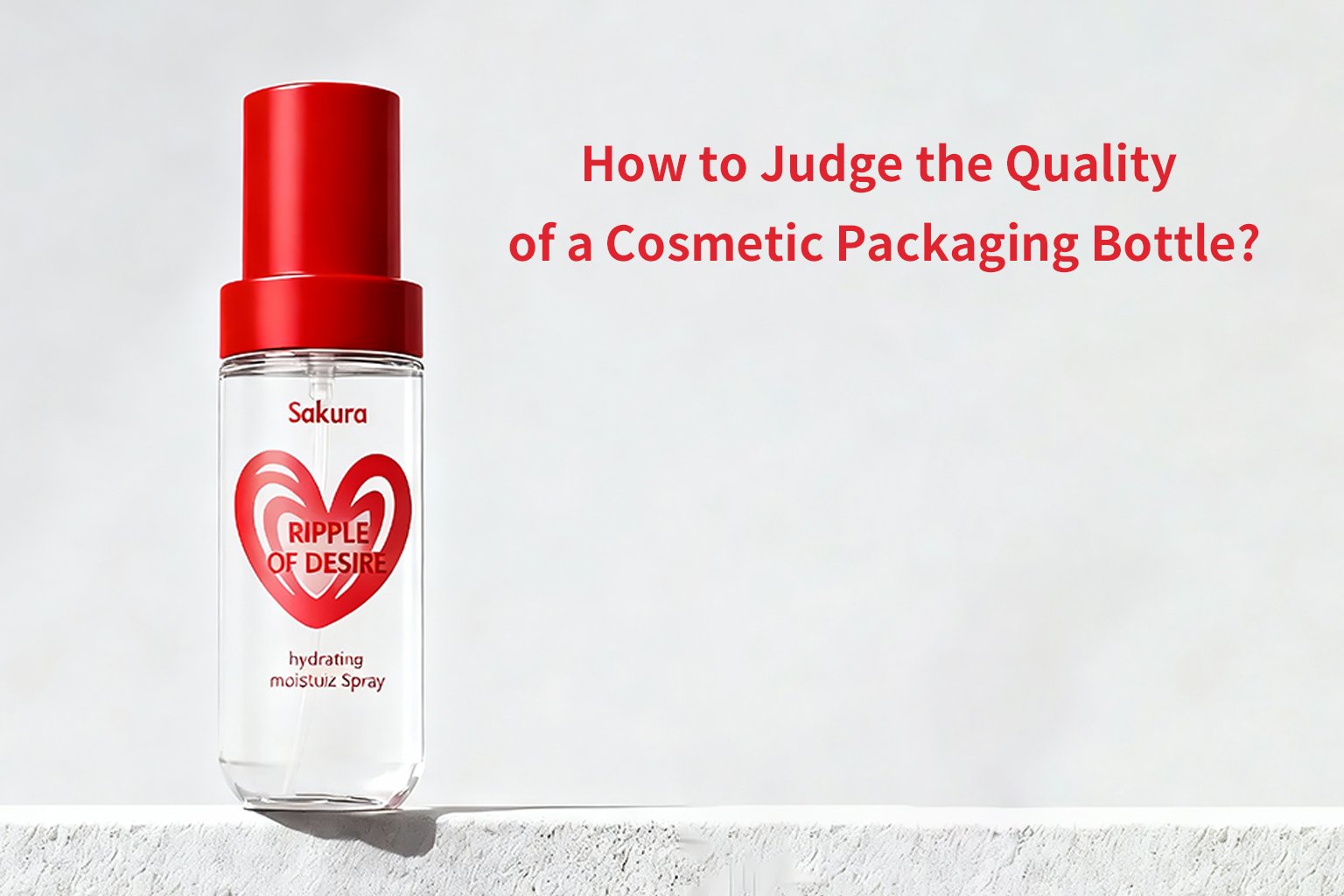 how to judge the quality of a cosmetic packaging bottle