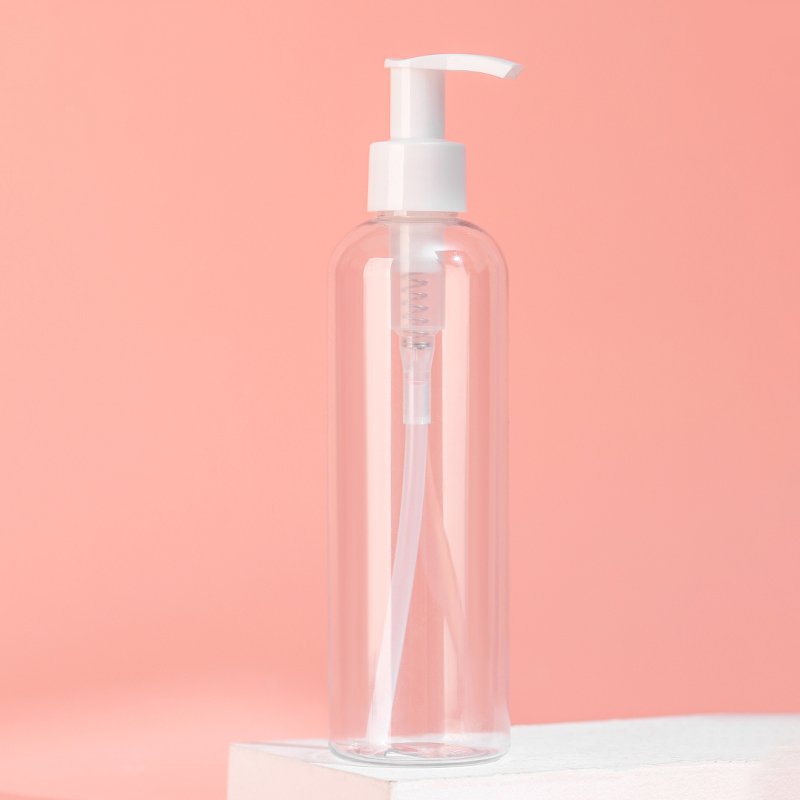 round shoulder bottle × lotion pump