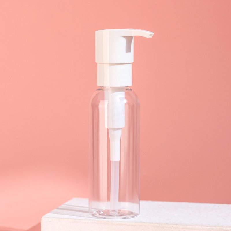 round shoulder bottle × oil pump